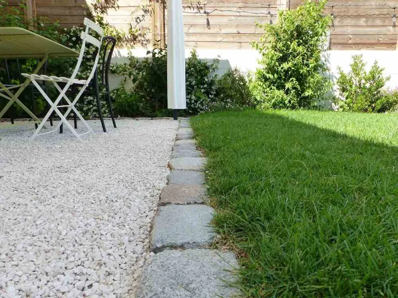 Création de terrasse, Sainte-Foy-lès-Lyon, PERRIN Paysage