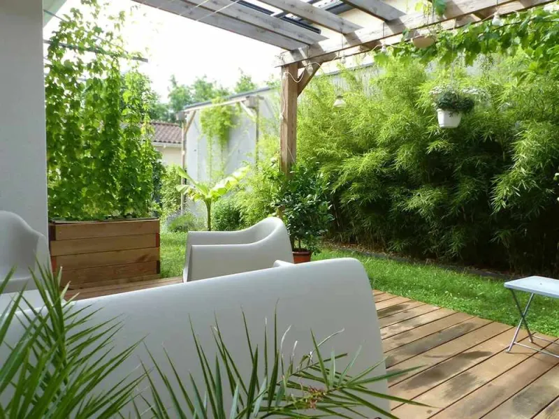Création de terrasse, Sainte-Foy-lès-Lyon, PERRIN Paysage