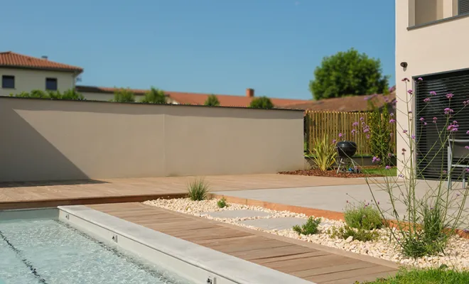 Création de terrasse, Sainte-Foy-lès-Lyon, PERRIN Paysage