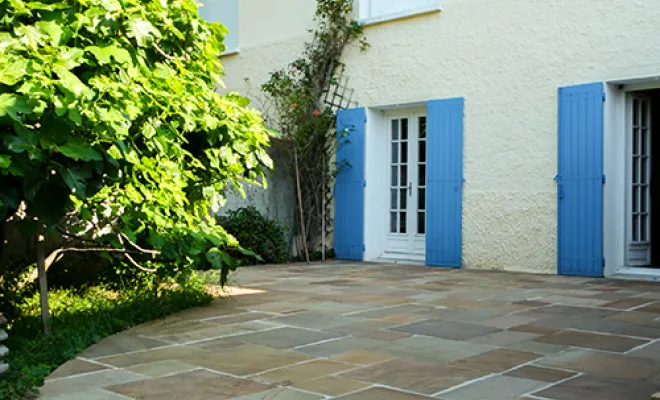 Création de terrasse, Sainte-Foy-lès-Lyon, PERRIN Paysage