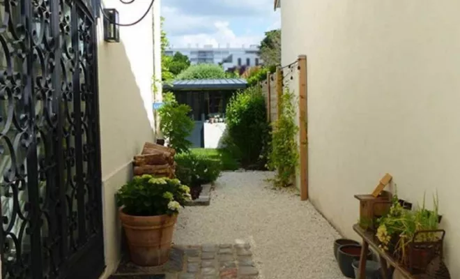 Création d'allées et cours, Sainte-Foy-lès-Lyon, PERRIN Paysage