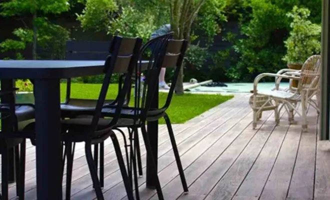 Création de terrasse, Sainte-Foy-lès-Lyon, PERRIN Paysage