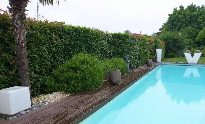 Création de plage de piscine, Sainte-Foy-lès-Lyon, PERRIN Paysage