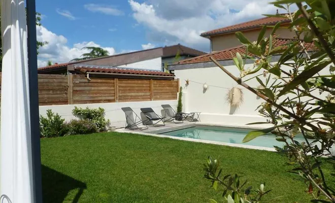 Création de plage de piscine, Sainte-Foy-lès-Lyon, PERRIN Paysage