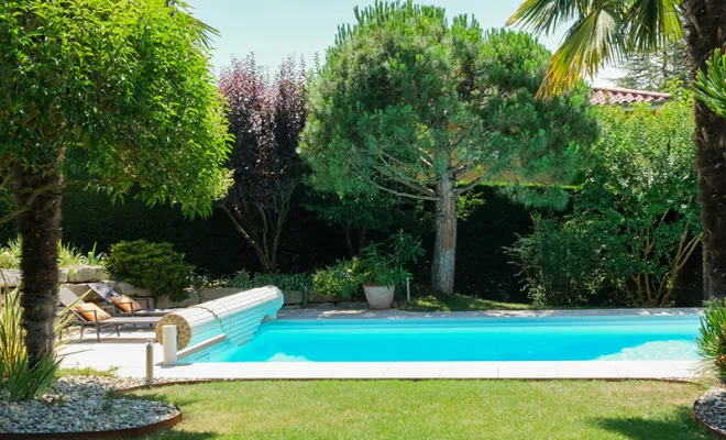 Création de plage de piscine, Sainte-Foy-lès-Lyon, PERRIN Paysage